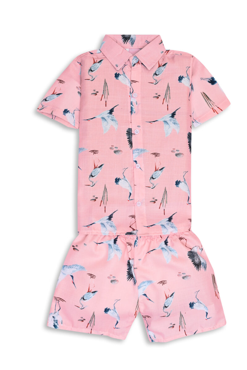 GODADI WALA Kidswear present a new born baby 1 pcs Cloth Pair set (PINK CROW DESIEN) - Image 4