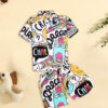 GODADI WALA Kidswear present a new born baby 1 pcs Cloth Pair set (WHITE CHAT DESIEN)