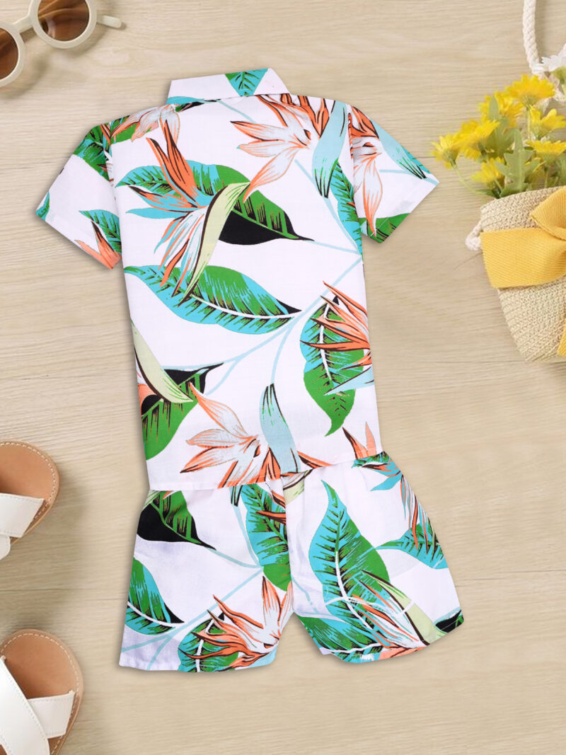 GODADI WALA Kidswear present a new born baby 1 pcs Cloth Pair set (WHITE GREEN PAN DESIEN) - Image 5