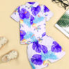 GODADI WALA Kidswear present a new born baby 1 pcs Cloth Pair set (WHITE BLUE PAN DESIEN)