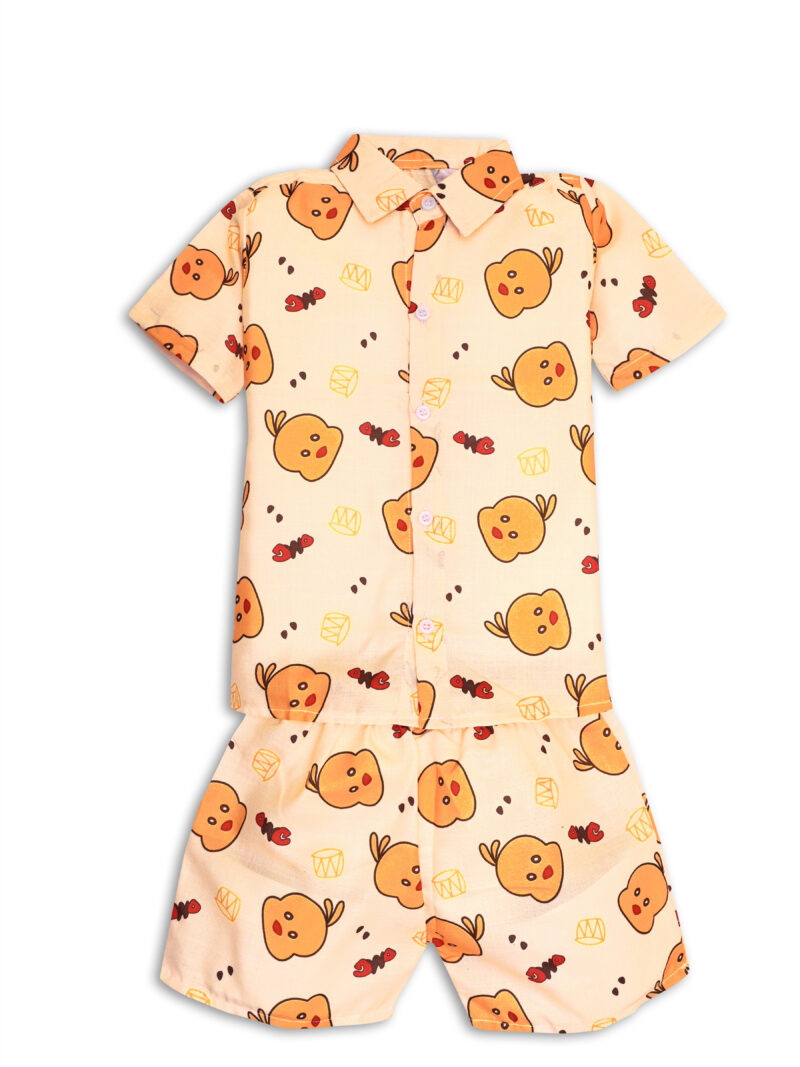 GODADI WALA Kidswear present a new born baby 1 pcs Cloth Pair set (YELLOW MEOW) - Image 4
