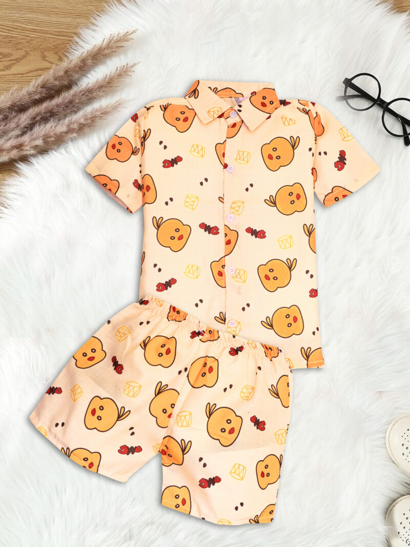 GODADI WALA Kidswear present a new born baby 1 pcs Cloth Pair set (YELLOW MEOW)