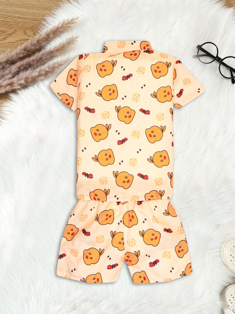 GODADI WALA Kidswear present a new born baby 1 pcs Cloth Pair set (YELLOW MEOW) - Image 3