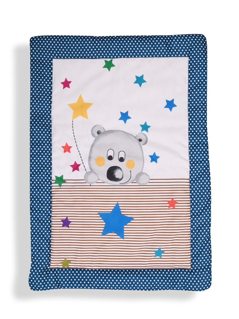 GODADI WALA present a new born baby 1 pcs godadi set (5-g-darkblue panda-yellow truck- grey panda-black animal-grey hello meow) - Image 8