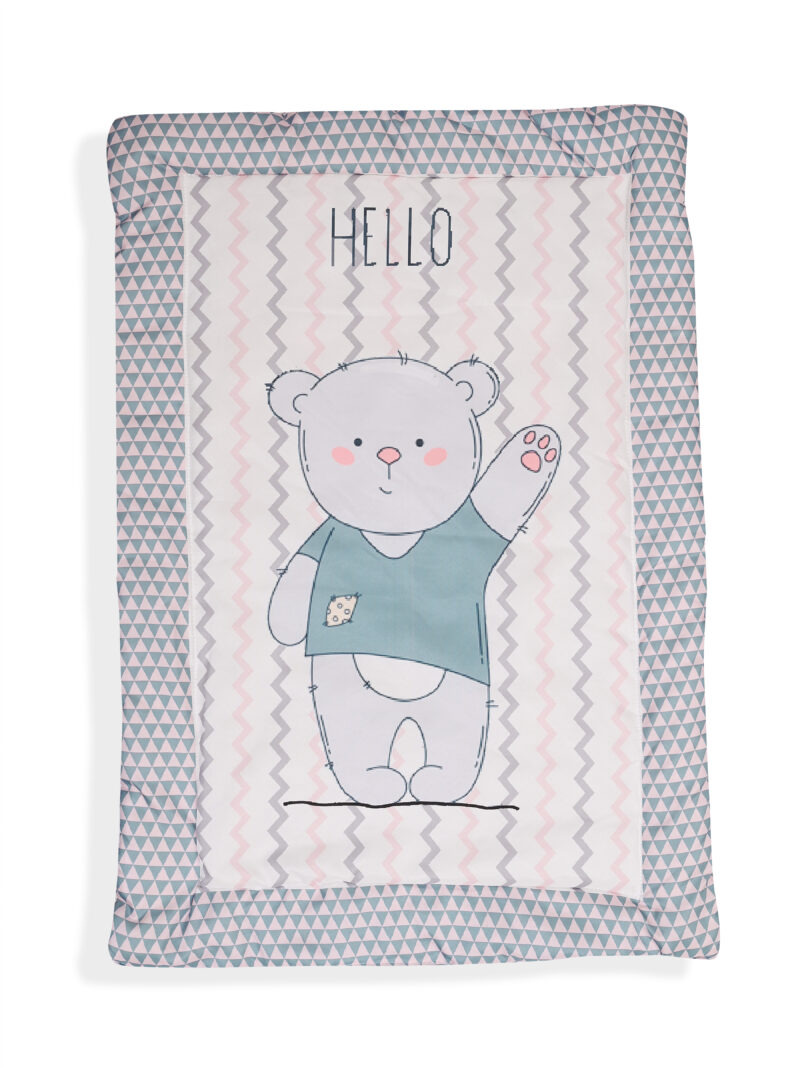 GODADI WALA present a new born baby 1 pcs godadi set (5-g-darkblue panda-yellow truck- grey panda-black animal-grey hello meow) - Image 6