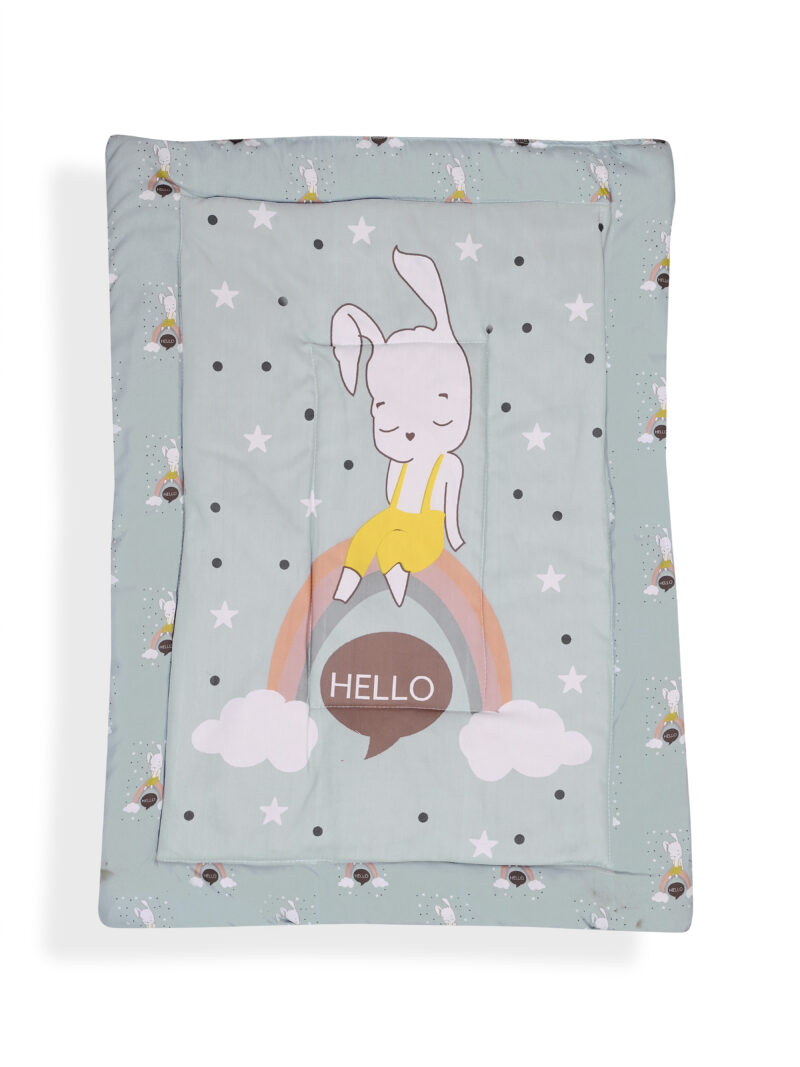 GODADI WALA present a new born baby 1 pcs godadi set (5-g-grey hello meow-blue truck-green wheal-darkblue panda-yellow lephant) - Image 8