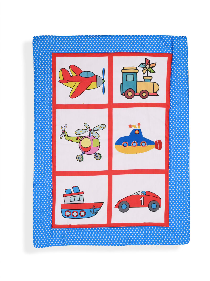 GODADI WALA present a new born baby 1 pcs godadi set (5-g-grey hello meow-blue truck-green wheal-darkblue panda-yellow lephant) - Image 7