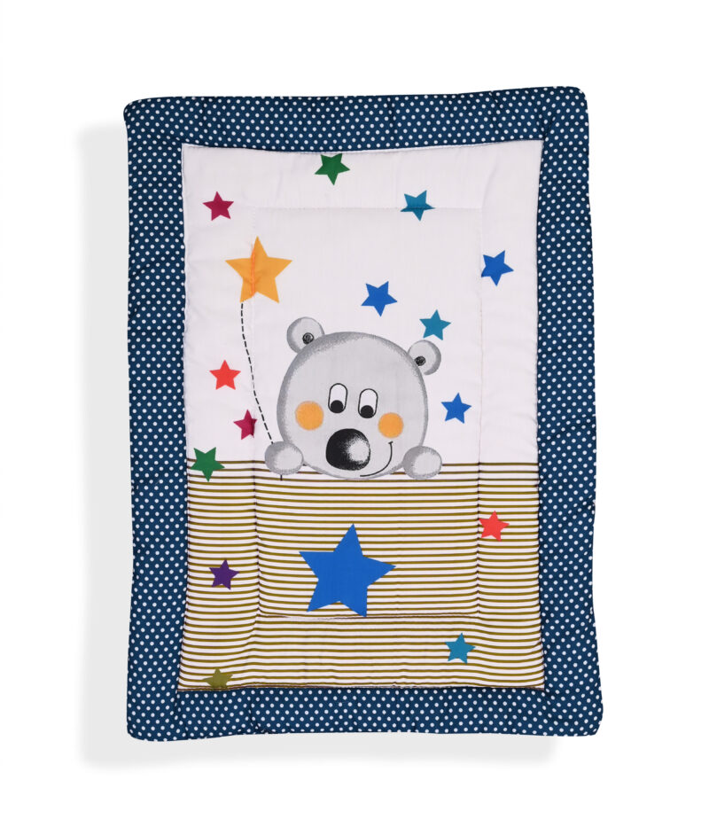 GODADI WALA present a new born baby 1 pcs godadi set (5-g-grey hello meow-blue truck-green wheal-darkblue panda-yellow lephant) - Image 5