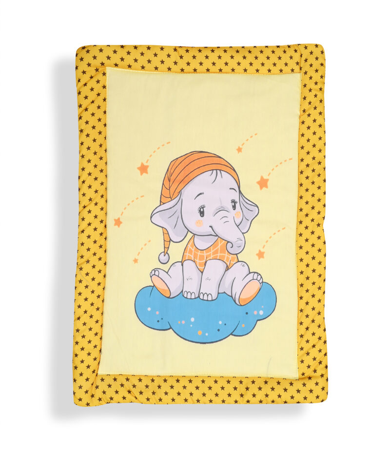 GODADI WALA present a new born baby 1 pcs godadi set (5-g-grey hello meow-blue truck-green wheal-darkblue panda-yellow lephant) - Image 4