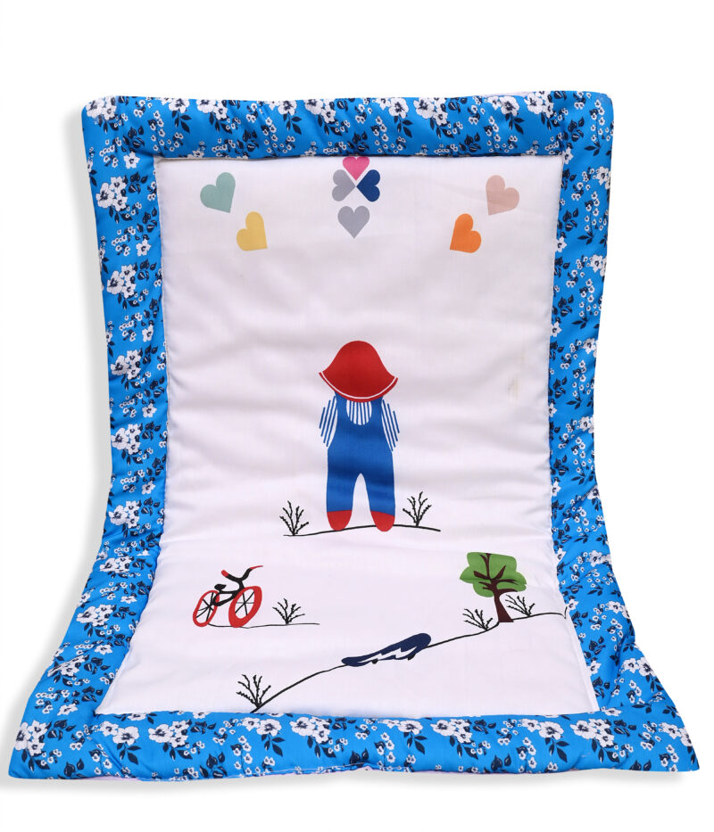 GODADI WALA present a new born baby 1 pcs godadi set (5-g-yellow car-darkblue panda-pink jiraf-grey hello-blue-cycle) - Image 3