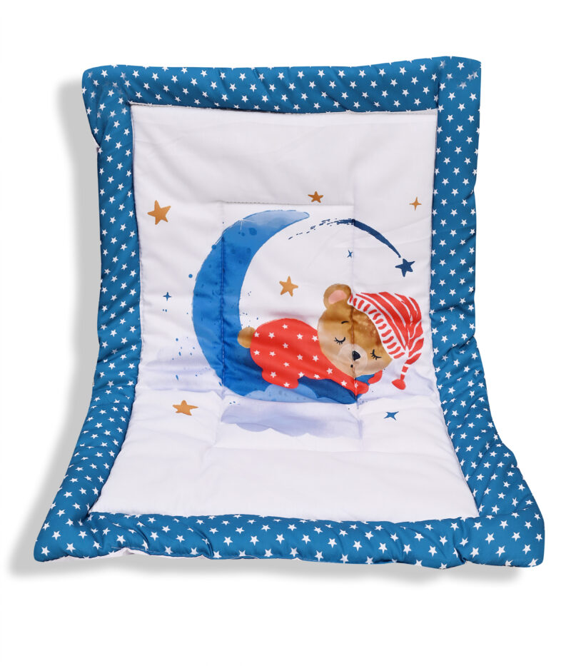 GODADI WALA present a new born baby 1 pcs godadi set (5-g-blue car-black rabbit-yellow car-blue star-white meow) - Image 2