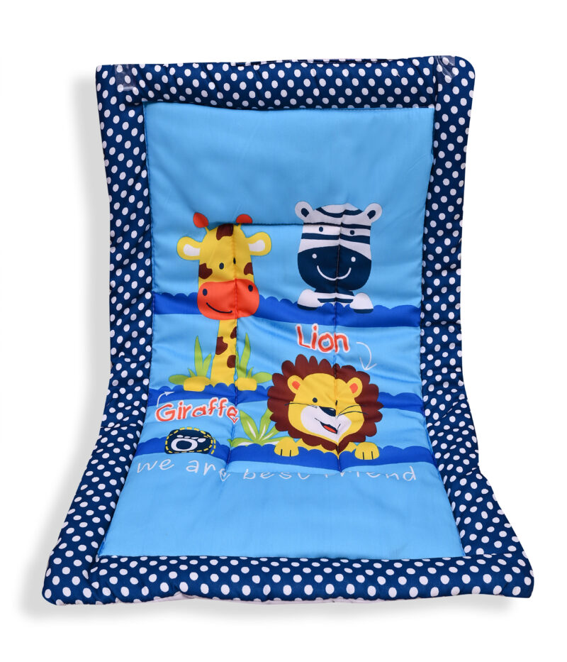 GODADI WALA present a new born baby 1 pcs godadi set (5-g-green wheal-darkcofee love-blue lion-brown baloon-cofee hello) - Image 6