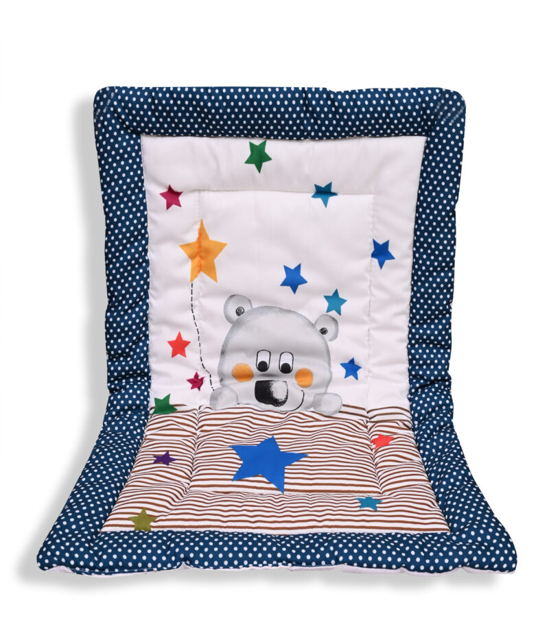 GODADI WALA present a new born baby 1 pcs godadi set (5-g-grey hello-red-trucks-darkblue panda-black trucks-yellow-bottle) - Image 6