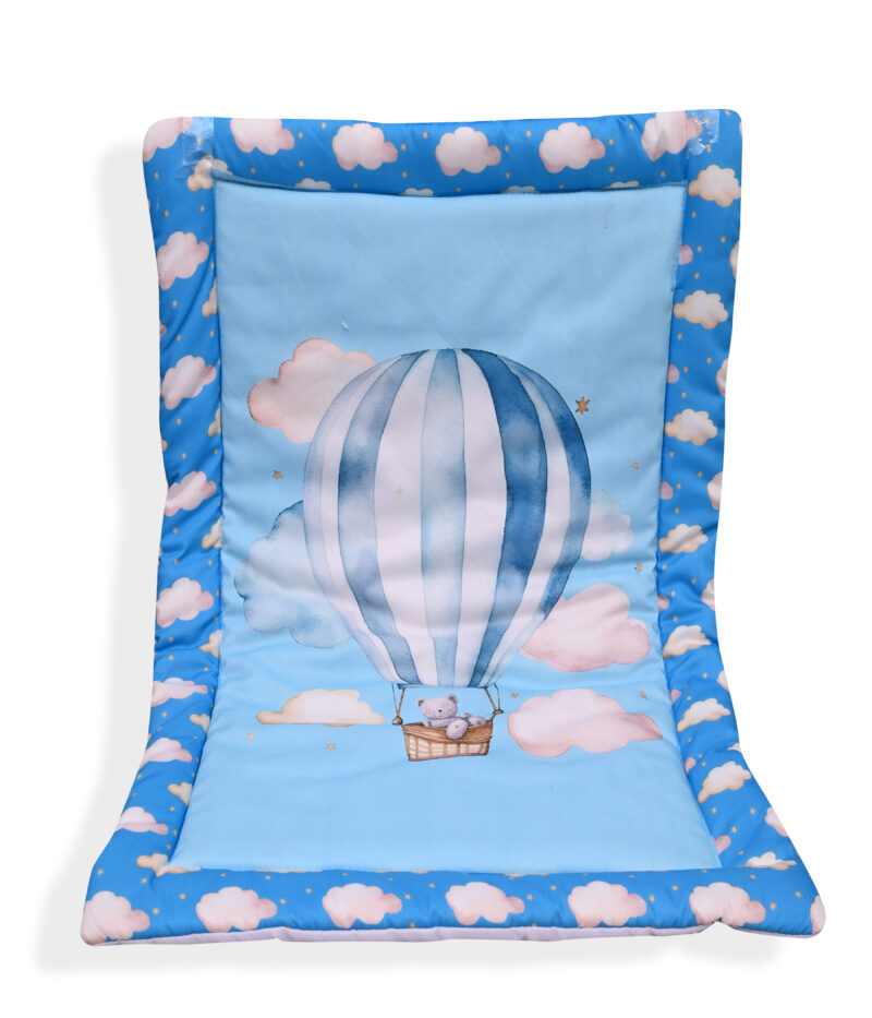 GODADI WALA present a new born baby 1 pcs godadi set (5-g-grey elephant-yellow elephant-black animal-rama meow-blue baloon) - Image 3