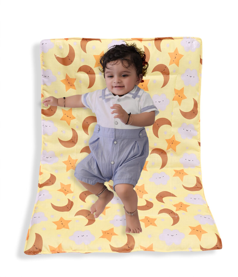 GODADI WALA present a new born baby 1 pcs godadi set (6-gp-ye star-bl animal-ye candy-wh car-pi animal-light ye star) - Image 8