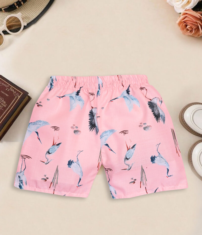 GODADI WALA Kidswear present a new born baby 1 pcs Cloth Pair set (PINK CROW DESIEN) - Image 5