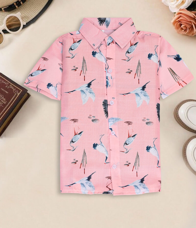 GODADI WALA Kidswear present a new born baby 1 pcs Cloth Pair set (PINK CROW DESIEN) - Image 3