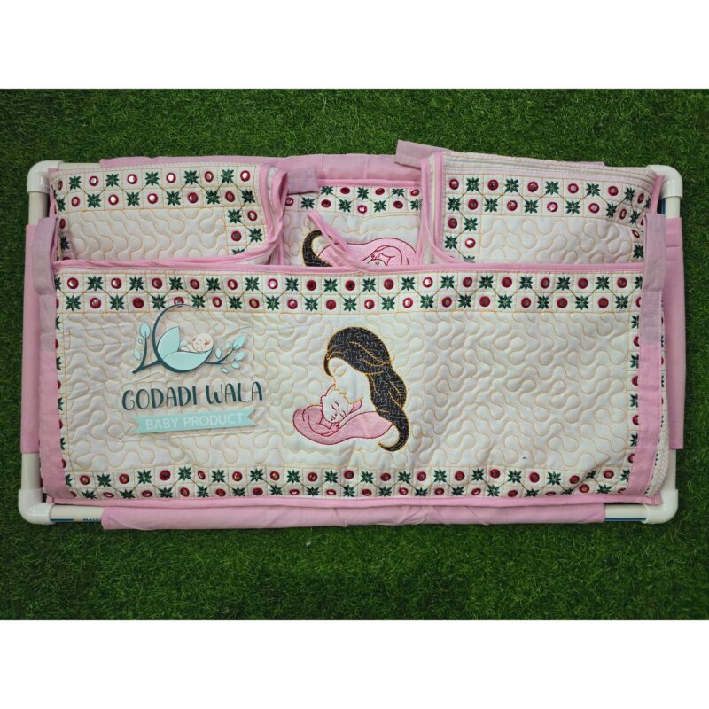 Godadi Wala Baby Bedding Set Embroidery Work Mickey Mom & Son(0-10)Months - Image 2
