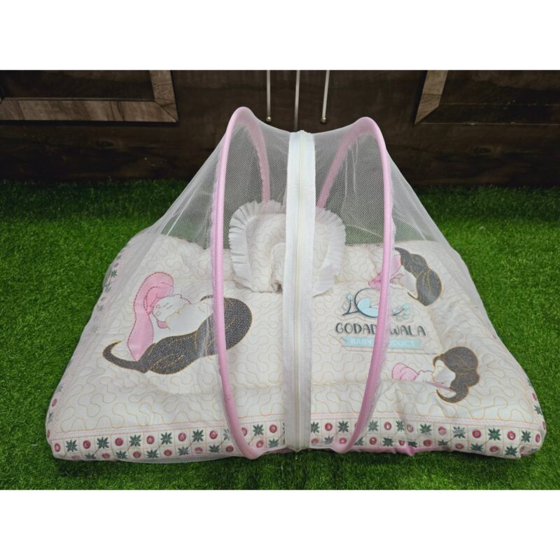 Godadi Wala Baby Bedding Set Embroidery Work  Mom & Son With Tent(0-10)Months - Image 7