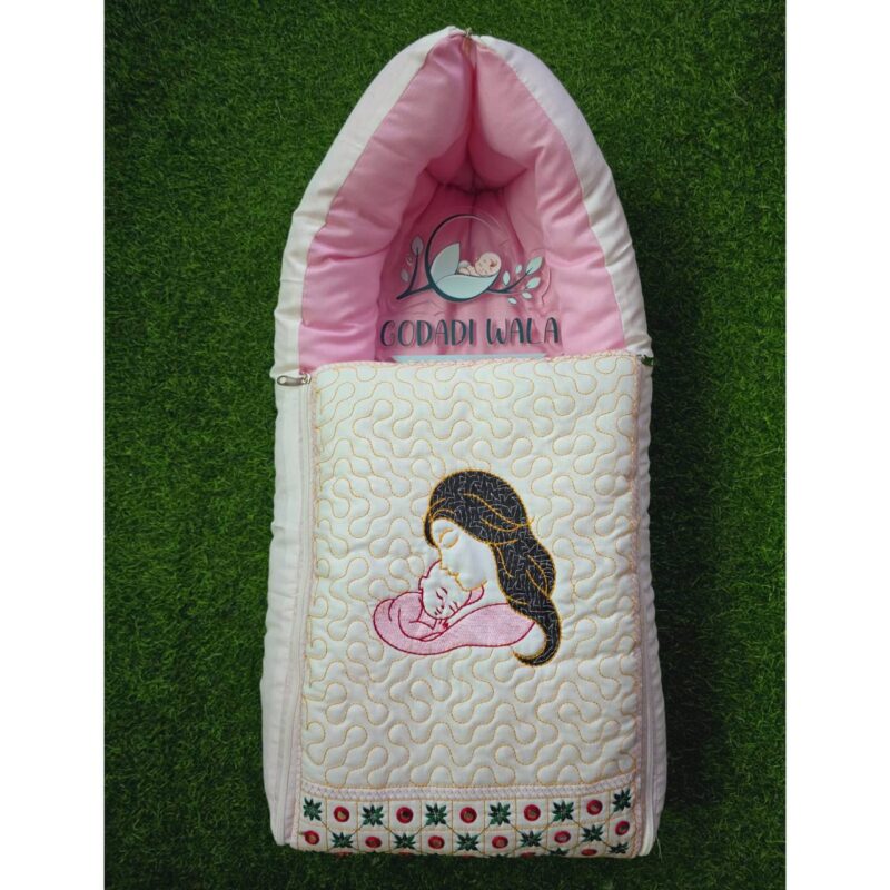 Godadi Wala Baby Bedding Set Embroidery Work  Mom & Son With Tent(0-10)Months - Image 2