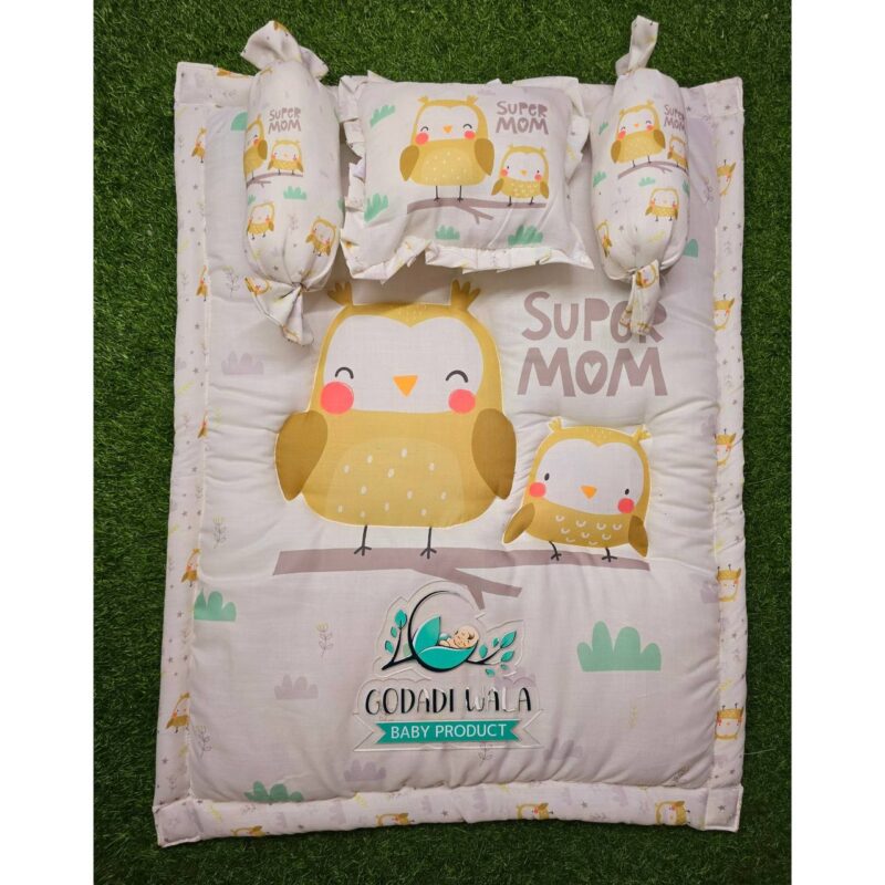 Godadi Wala Baby Bedding Set 9 PcsDigital Print Combo Super Mom (0-10)Months - Image 4
