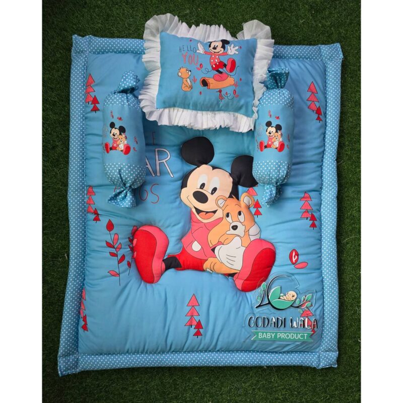 Godadi Wala Baby Bedding Set Digital Print Combo Bear Hug (0-10)Months (Green) (Copy) - Image 2