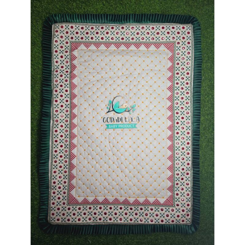 Godadi Wala Baby Bedding Set Embroidery Work Kach Bavaliya With Dohar (0-10)Months - Image 5