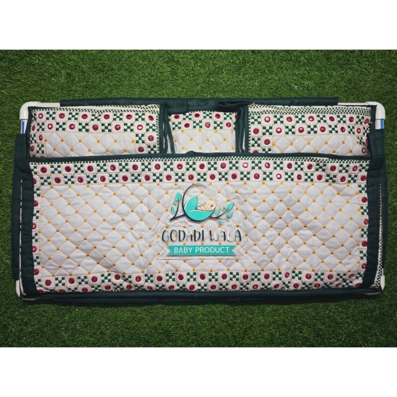 Godadi Wala Baby Bedding Set Embroidery Work Kach Bavaliya With Dohar (0-10)Months - Image 3