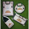 Godadi Wala Baby Bedding Set Embroidery Work Morpankh (0-10)Months (Green)