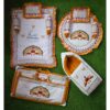 Godadi Wala Baby Bedding Set Embroidery Work Morpankh (0-10)Months (Yellow)