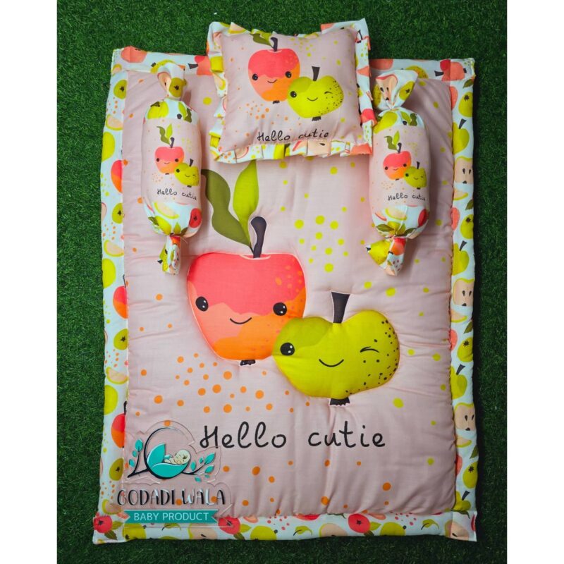 Godadi Wala Baby Bedding Set 9 PcsDigital Print Combo Hello Cutty (0-10)Months - Image 3