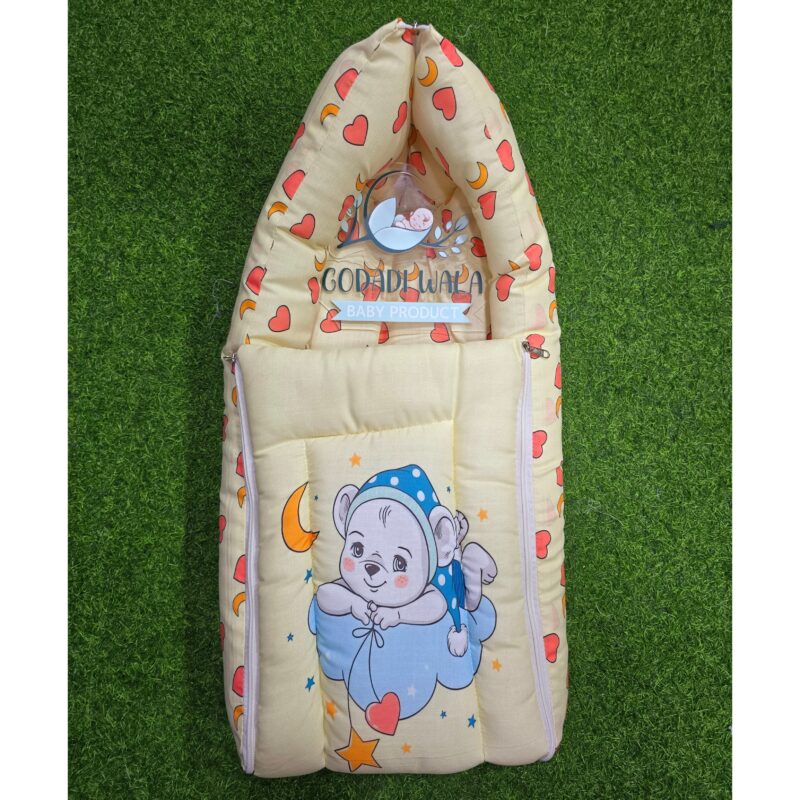 Godadi Wala Baby Bedding Set 9 Pcs Digital Print Combo (0-10)Months (Night Daglo With Star) - Image 4