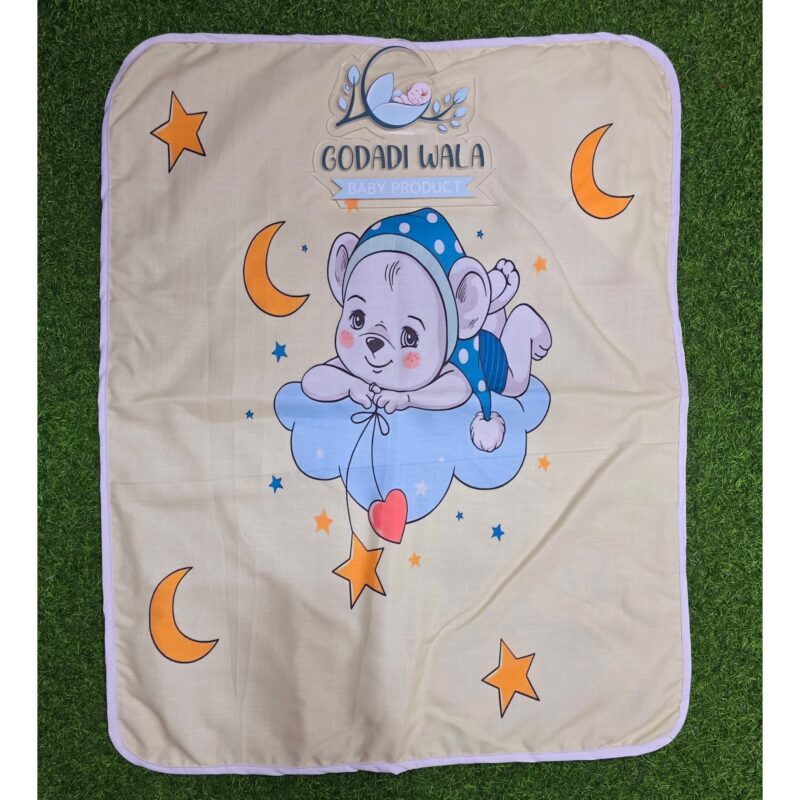 Godadi Wala Baby Bedding Set 9 Pcs Digital Print Combo (0-10)Months (Night Daglo With Star) - Image 10