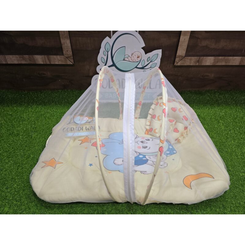 Godadi Wala Baby Bedding Set 9 Pcs Digital Print Combo (0-10)Months (Night Daglo With Star) - Image 9