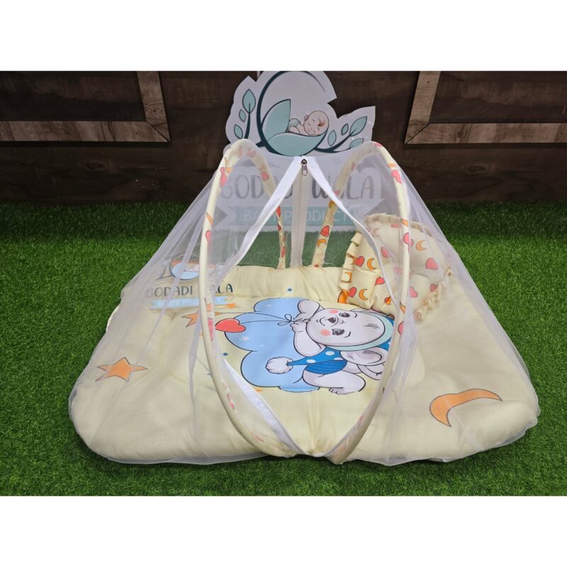 Godadi Wala Baby Bedding Set 9 Pcs Digital Print Combo (0-10)Months (Night Daglo With Star) - Image 8