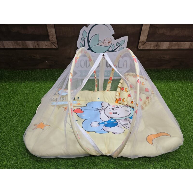 Godadi Wala Baby Bedding Set 9 Pcs Digital Print Combo (0-10)Months (Night Daglo With Star) - Image 7