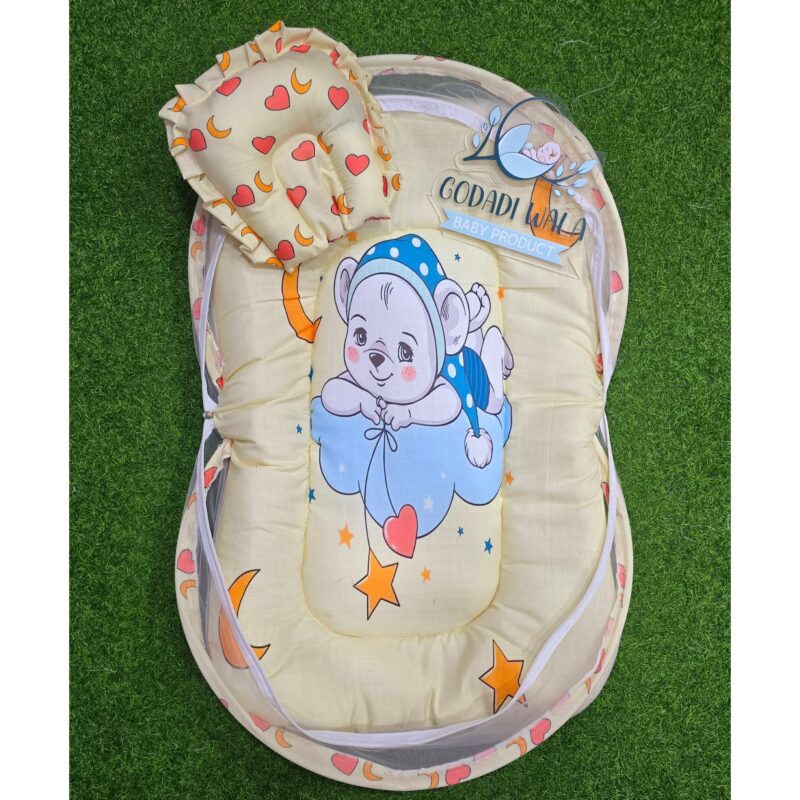 Godadi Wala Baby Bedding Set 9 Pcs Digital Print Combo (0-10)Months (Night Daglo With Star) - Image 6