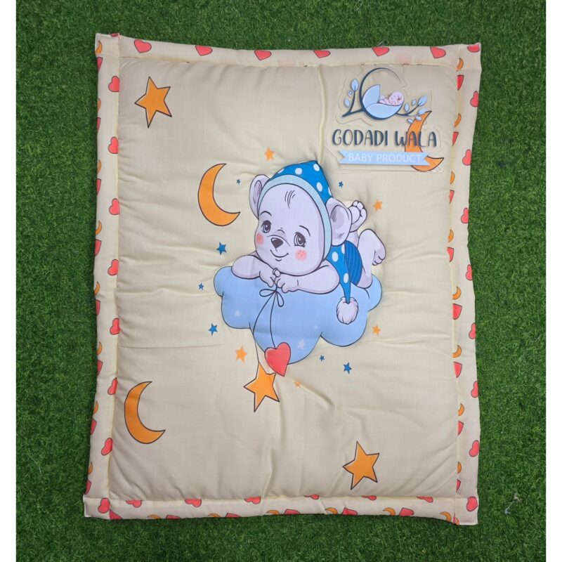 Godadi Wala Baby Bedding Set 9 Pcs Digital Print Combo (0-10)Months (Night Daglo With Star) - Image 5
