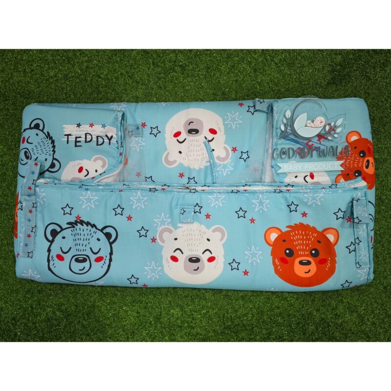 Godadi Wala Baby Bedding Set 9 Pcs Digital Print Combo (0-10)Months (3 Teddy Bear) - Image 9