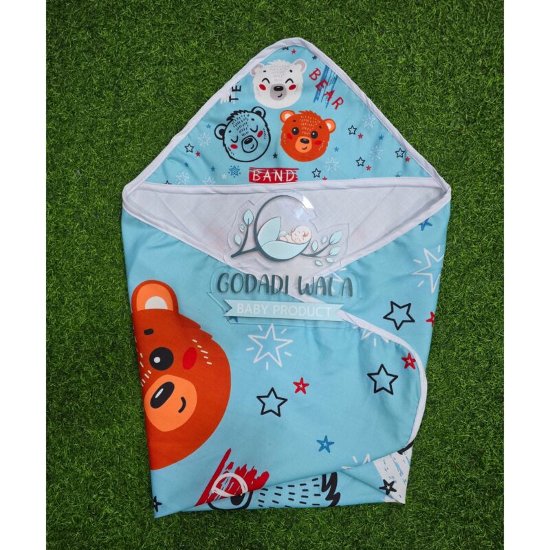 Godadi Wala Baby Bedding Set 9 Pcs Digital Print Combo (0-10)Months (3 Teddy Bear) - Image 8