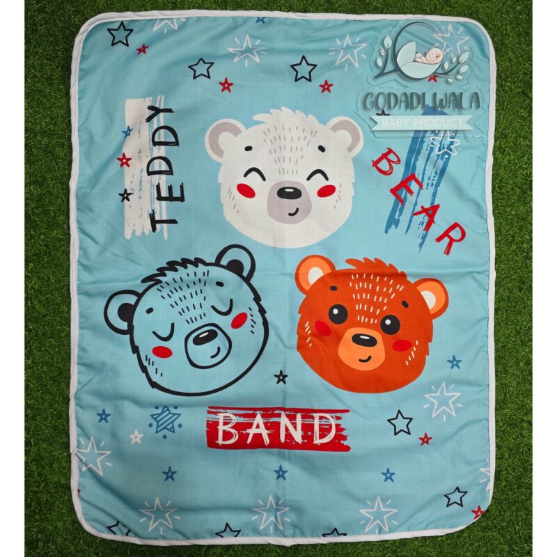 Godadi Wala Baby Bedding Set 9 Pcs Digital Print Combo (0-10)Months (3 Teddy Bear) - Image 6