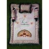 GODADI WALA baby Embroidery 4 Pcs Square Godadi Set (Morpankh) (green)