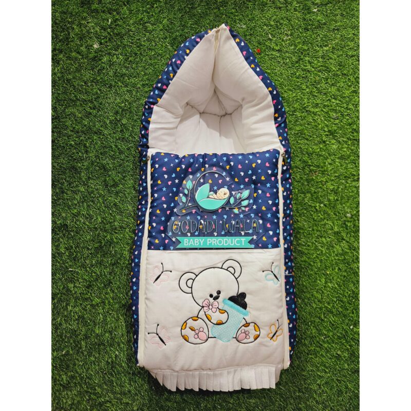 Godadi Wala Baby Bedding Set Embroidery with Digital Dagalo set  (0-10)Months (Blue) - Image 5