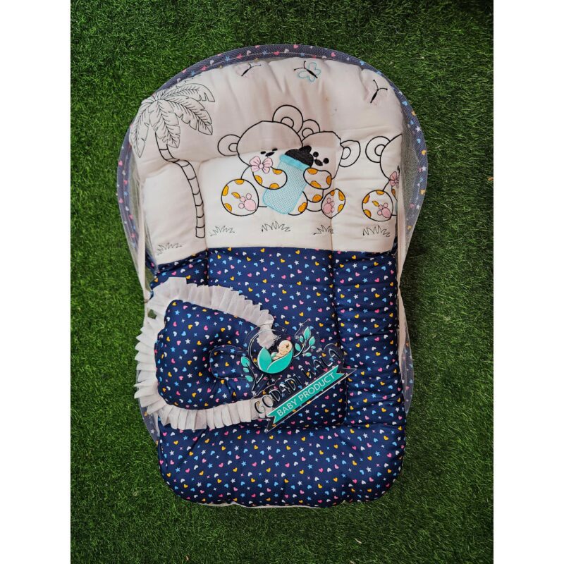 Godadi Wala Baby Bedding Set Embroidery with Digital Dagalo set  (0-10)Months (Blue) - Image 6