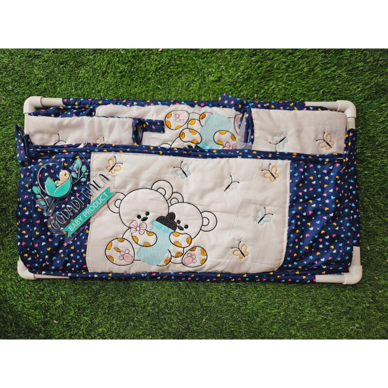 Godadi Wala Baby Bedding Set Embroidery with Digital Dagalo set  (0-10)Months (Blue) - Image 4
