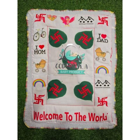 GODADI WALA Present a New Born Baby Boy Cotton Godadi (PRINTED)