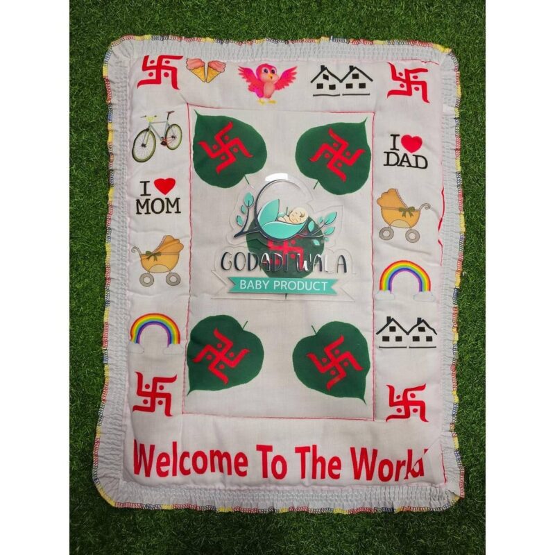 GODADI WALA Present a New Born Baby Boy Cotton Godadi (PRINTED)