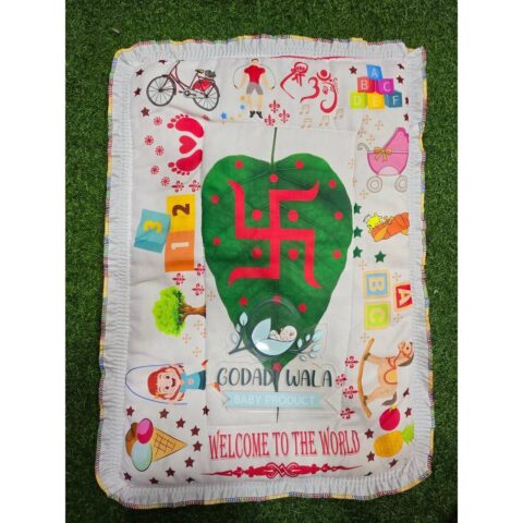 GODADI WALA Present a New Born Baby Boy Cotton Godadi (PRINTED)