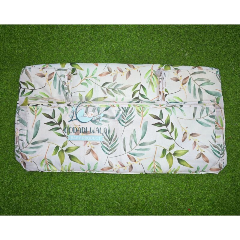 Godadi Wala Baby Bedding Set Embroidery with Digital Leaves set  (0-10)Months (Green) - Image 6