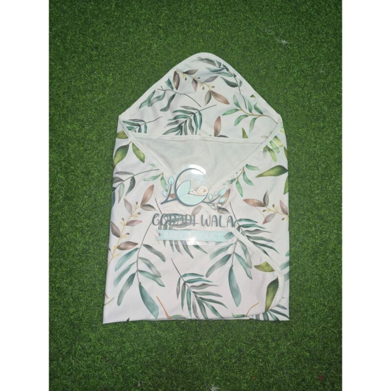 Godadi Wala Baby Bedding Set Embroidery with Digital Leaves set  (0-10)Months (Green) - Image 7